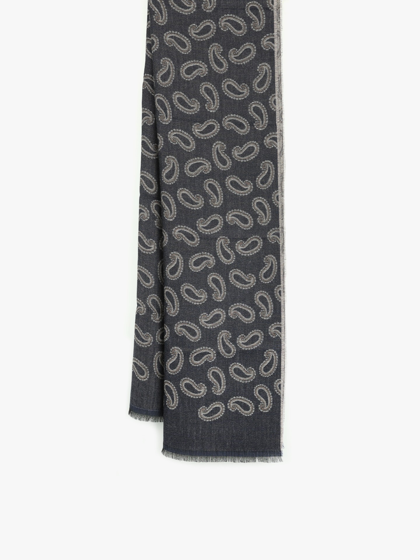 Echarpe Retangular com Padrão Paisley