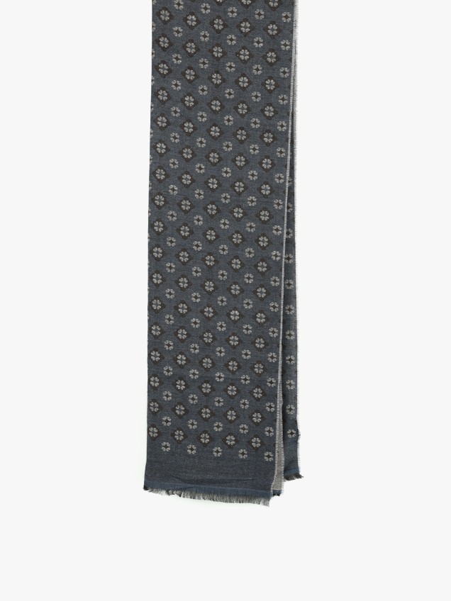 Echarpe Retangular com Padro Floral