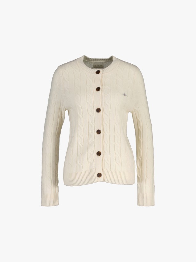 Cardigan de Malha Tranada