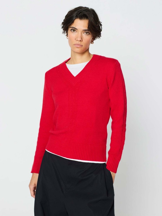 Camisola de Malha com Detalhe Tranado