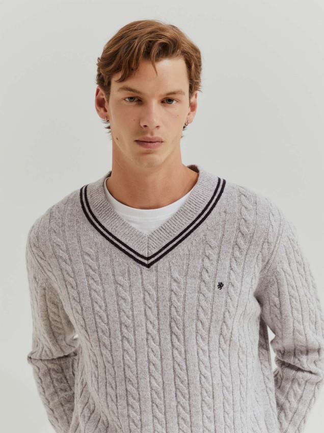 Camisola de Malha Entrançada