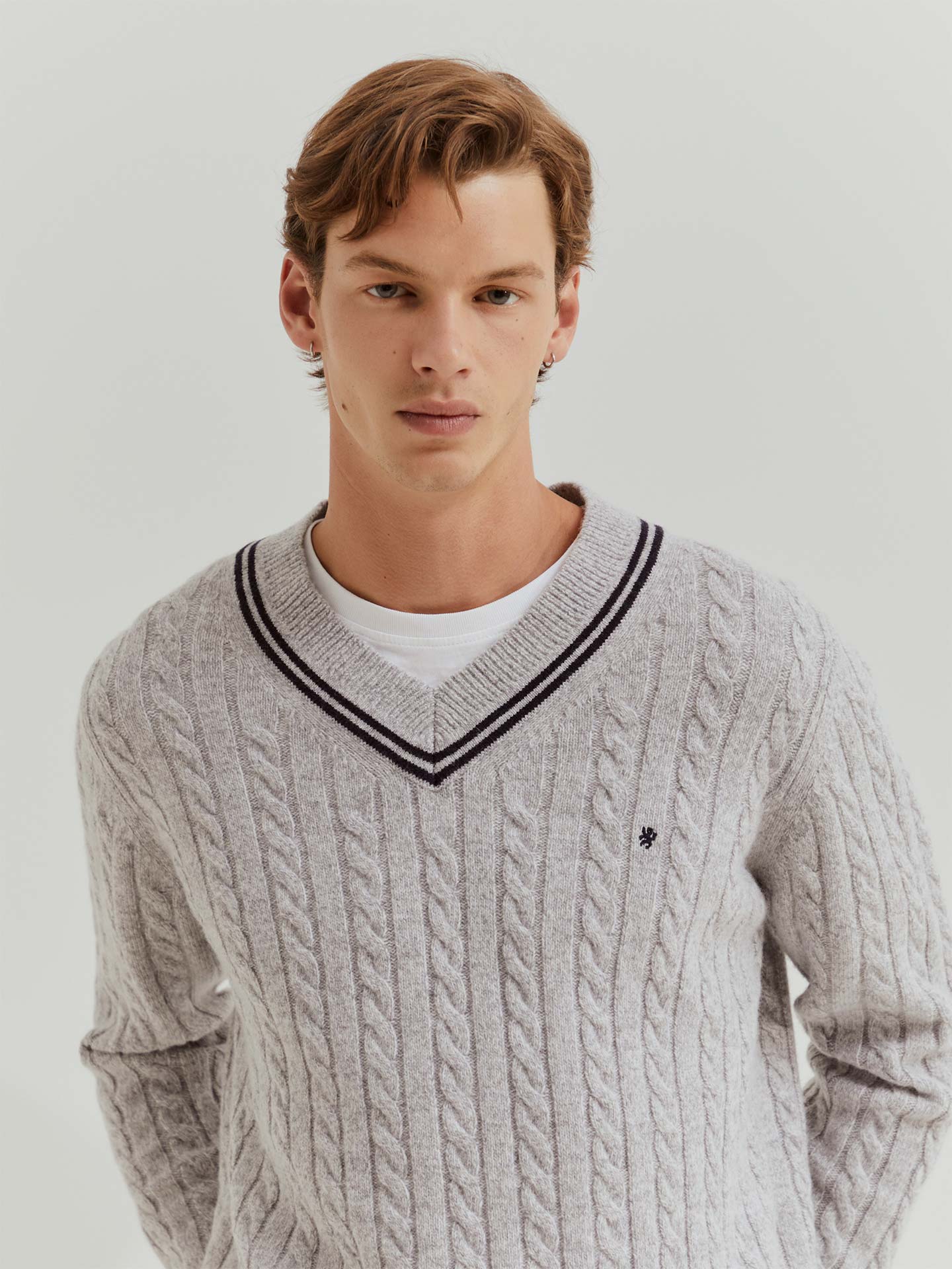 Camisola de Malha Entrançada