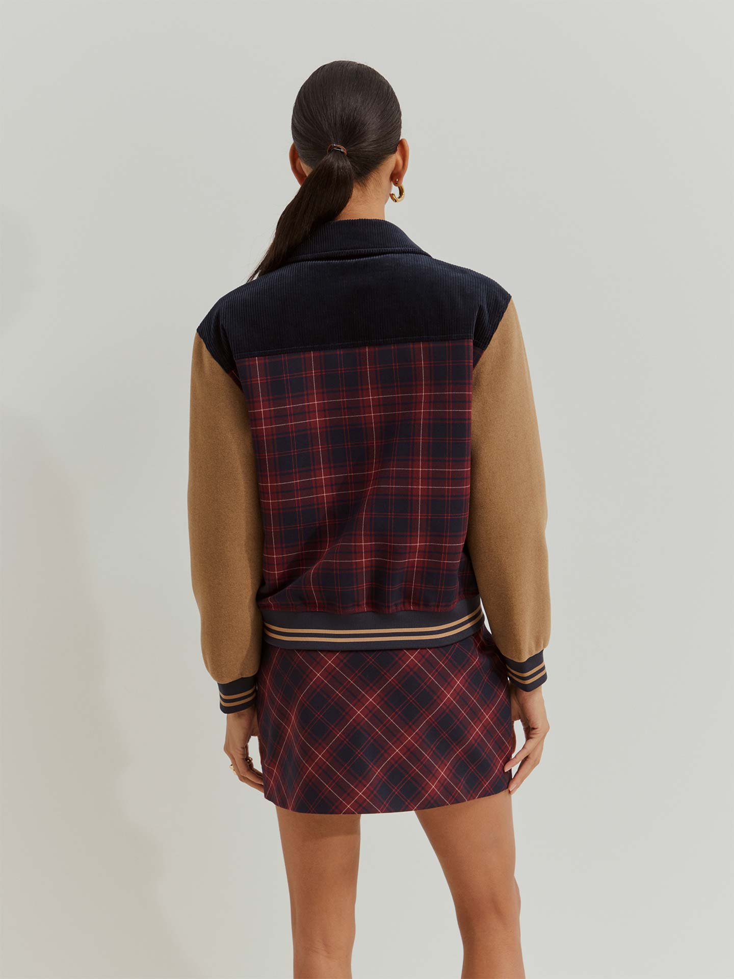 Blusão Bomber ao Xadrez