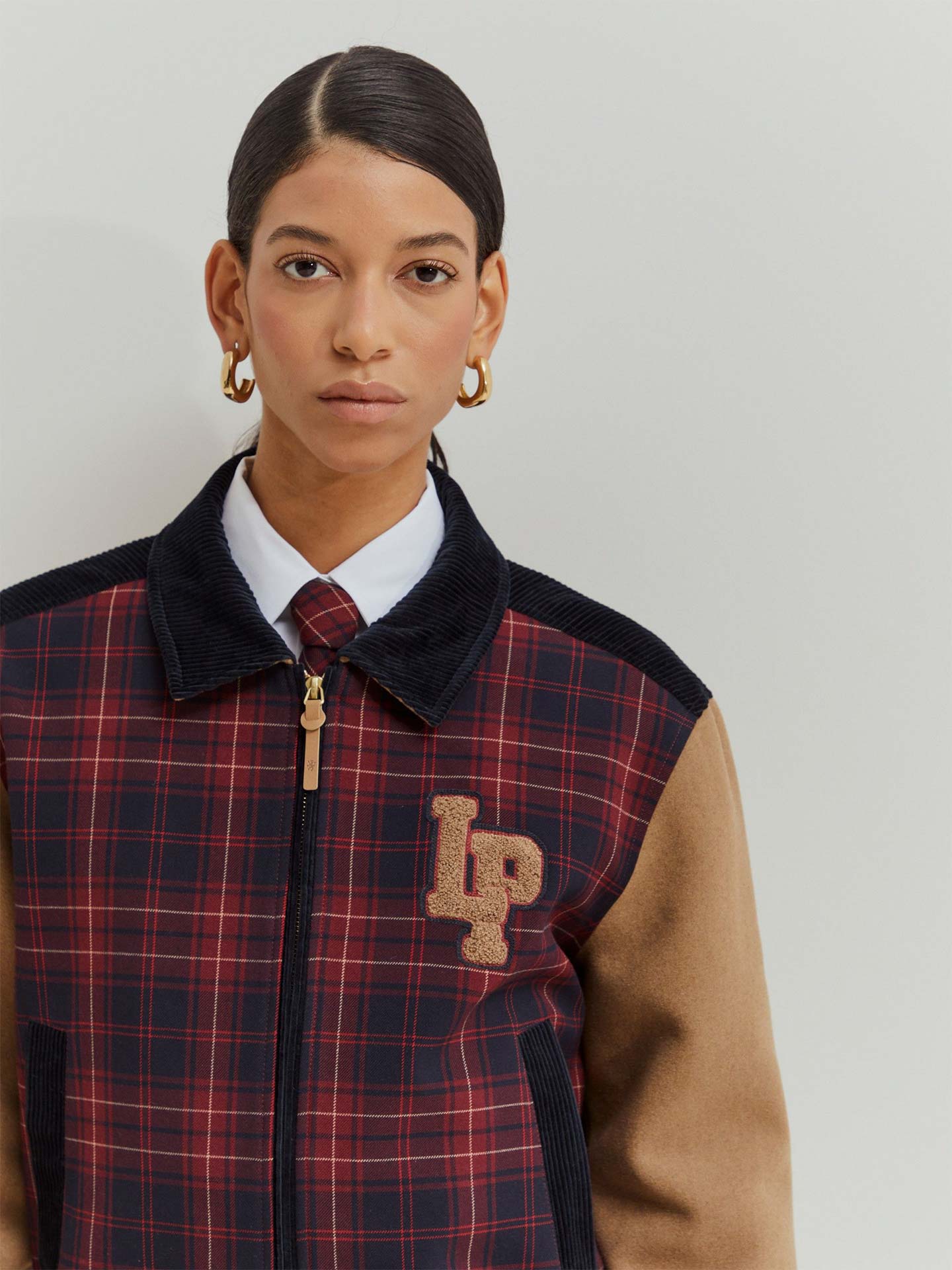 Blusão Bomber ao Xadrez