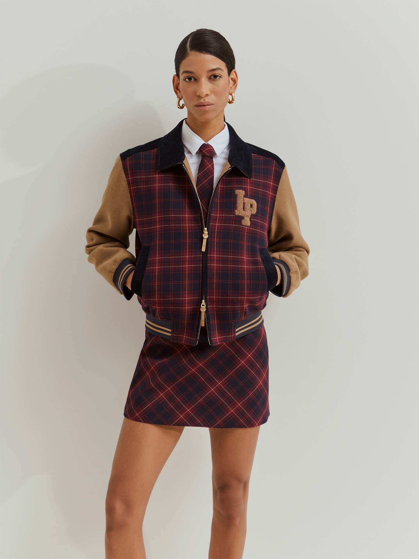 Blusão Bomber ao Xadrez