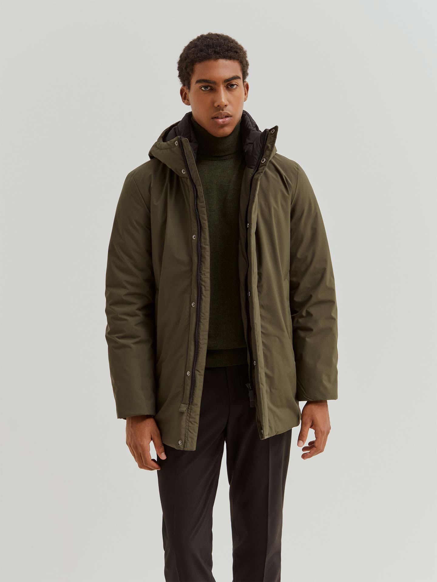 Parka Acolchoada com Capuz