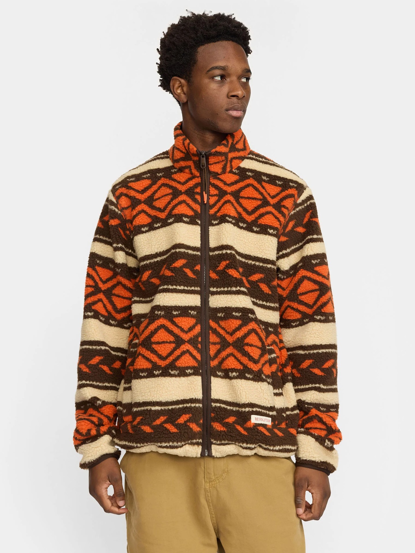 Casaco Polar com Gola Alta