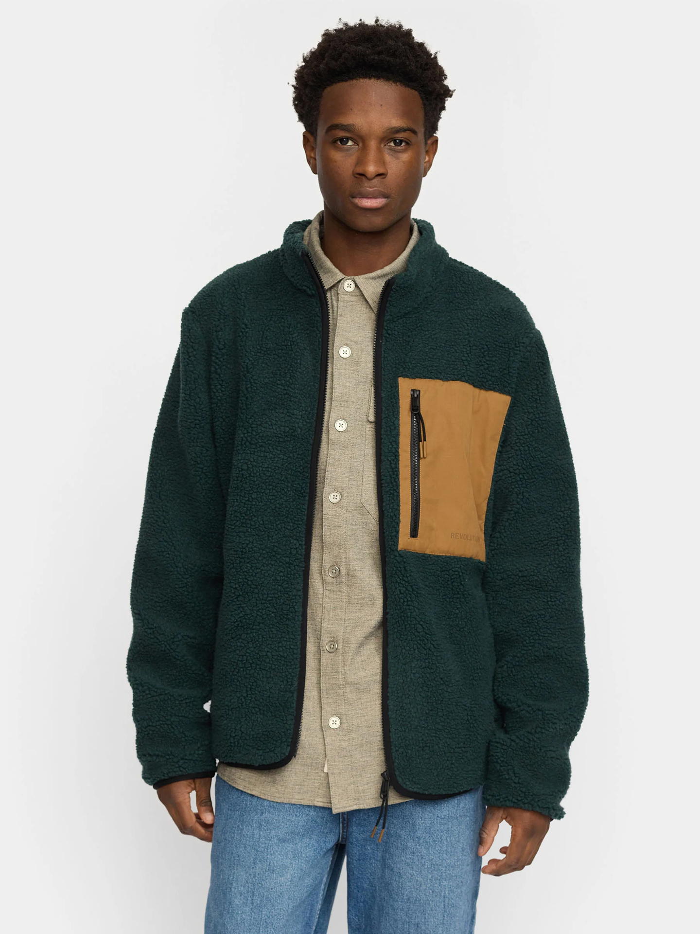 Casaco Polar com Gola Alta