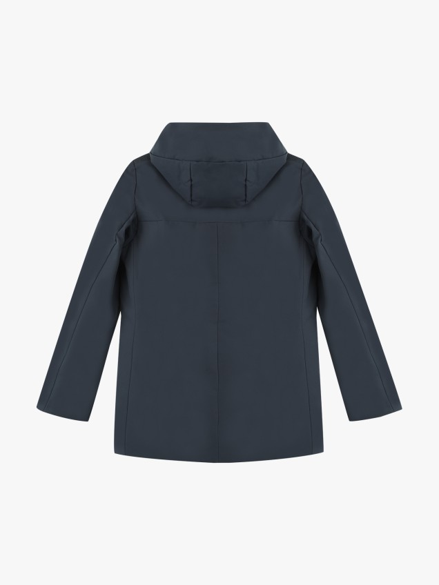 Parka Acolchoada de Gola Alta com Capuz