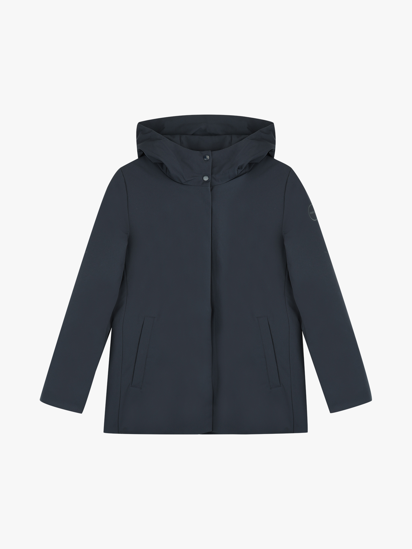 Parka Acolchoada de Gola Alta com Capuz