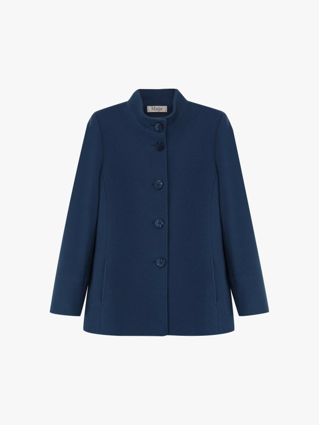 Casaco com Gola Subida