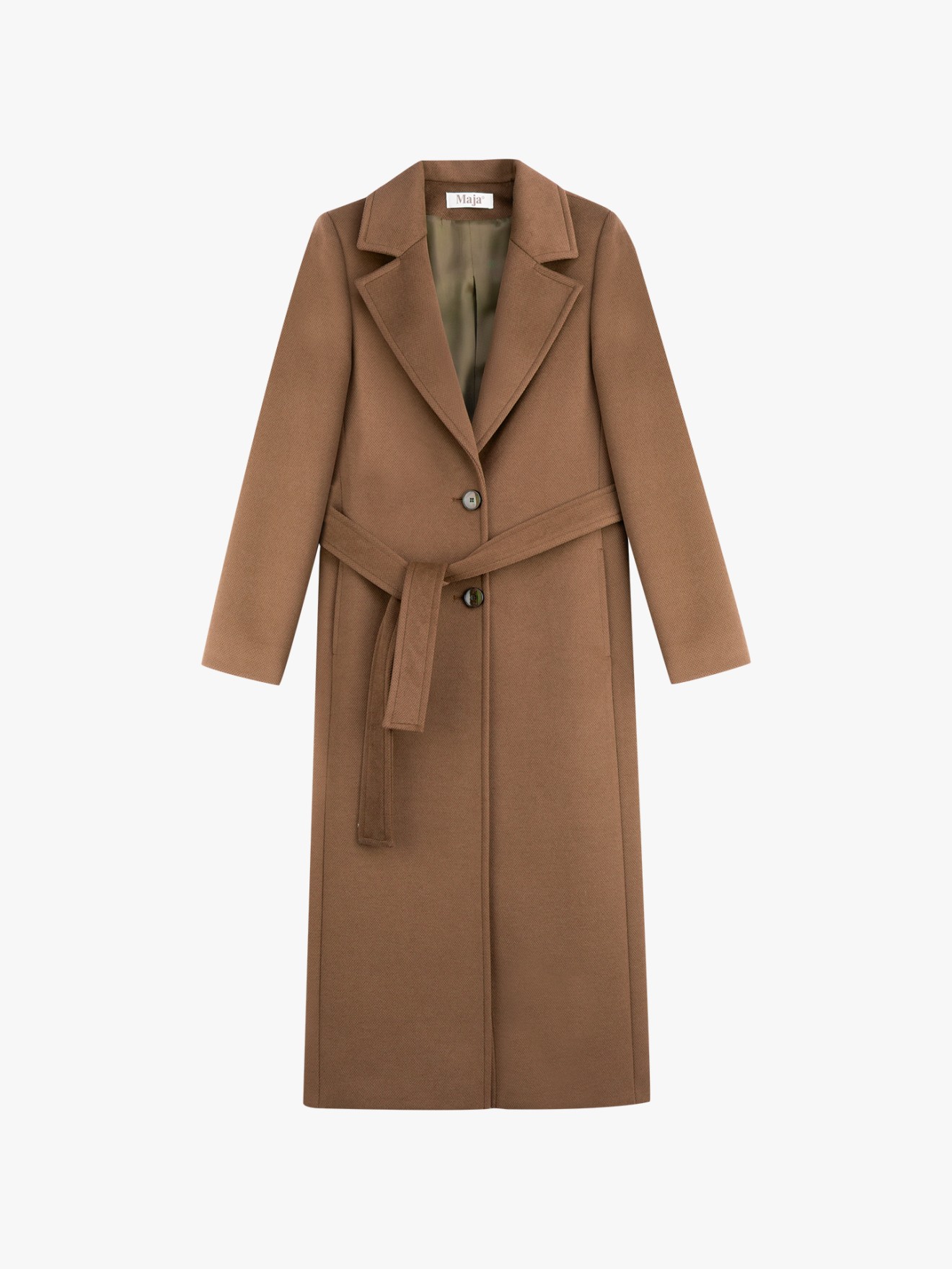 Sobretudo com Gola de Lapela