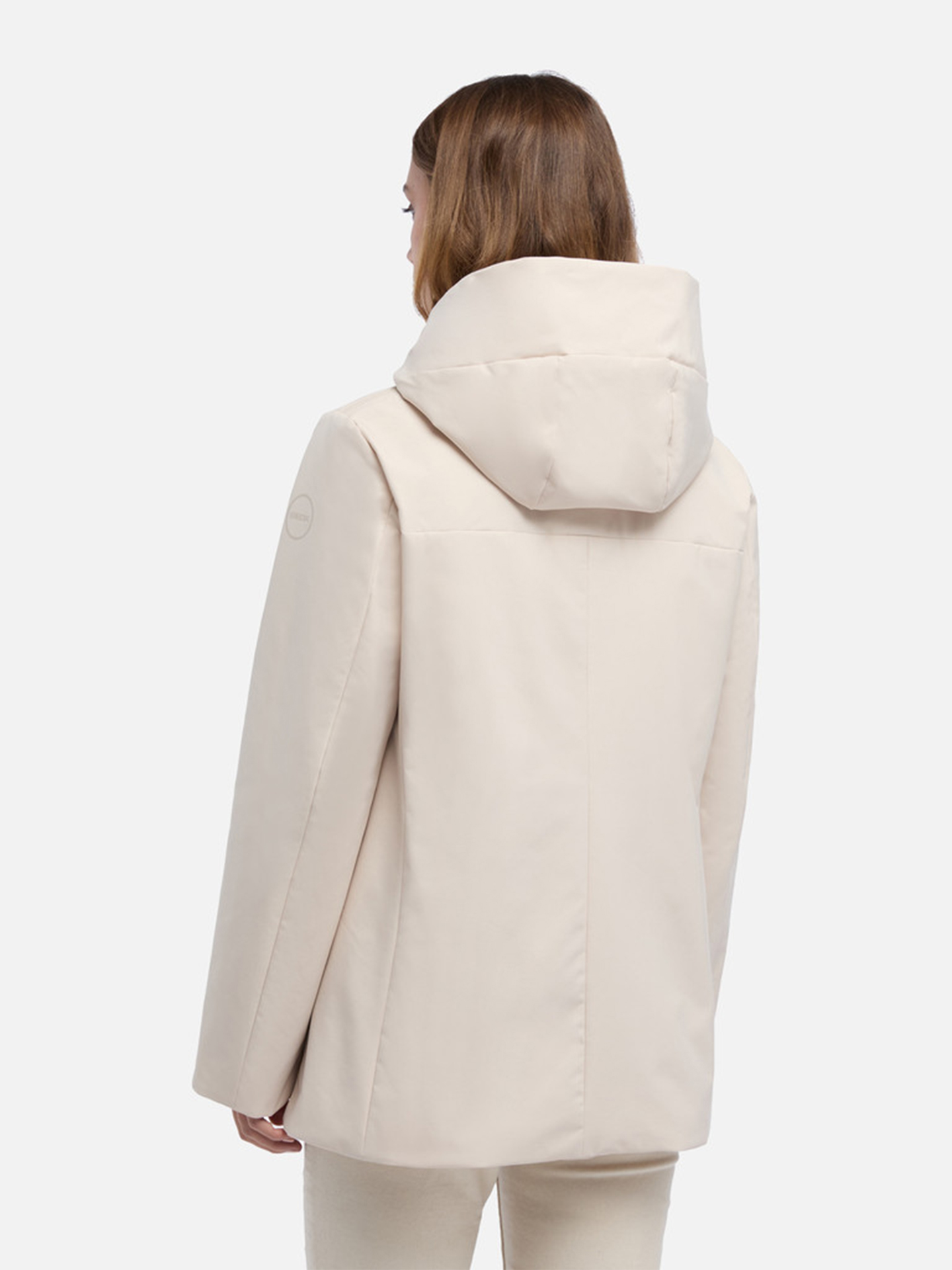 Parka Acolchoada de Gola Alta com Capuz