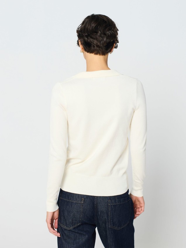 Camisola de Malha Estilo Polo