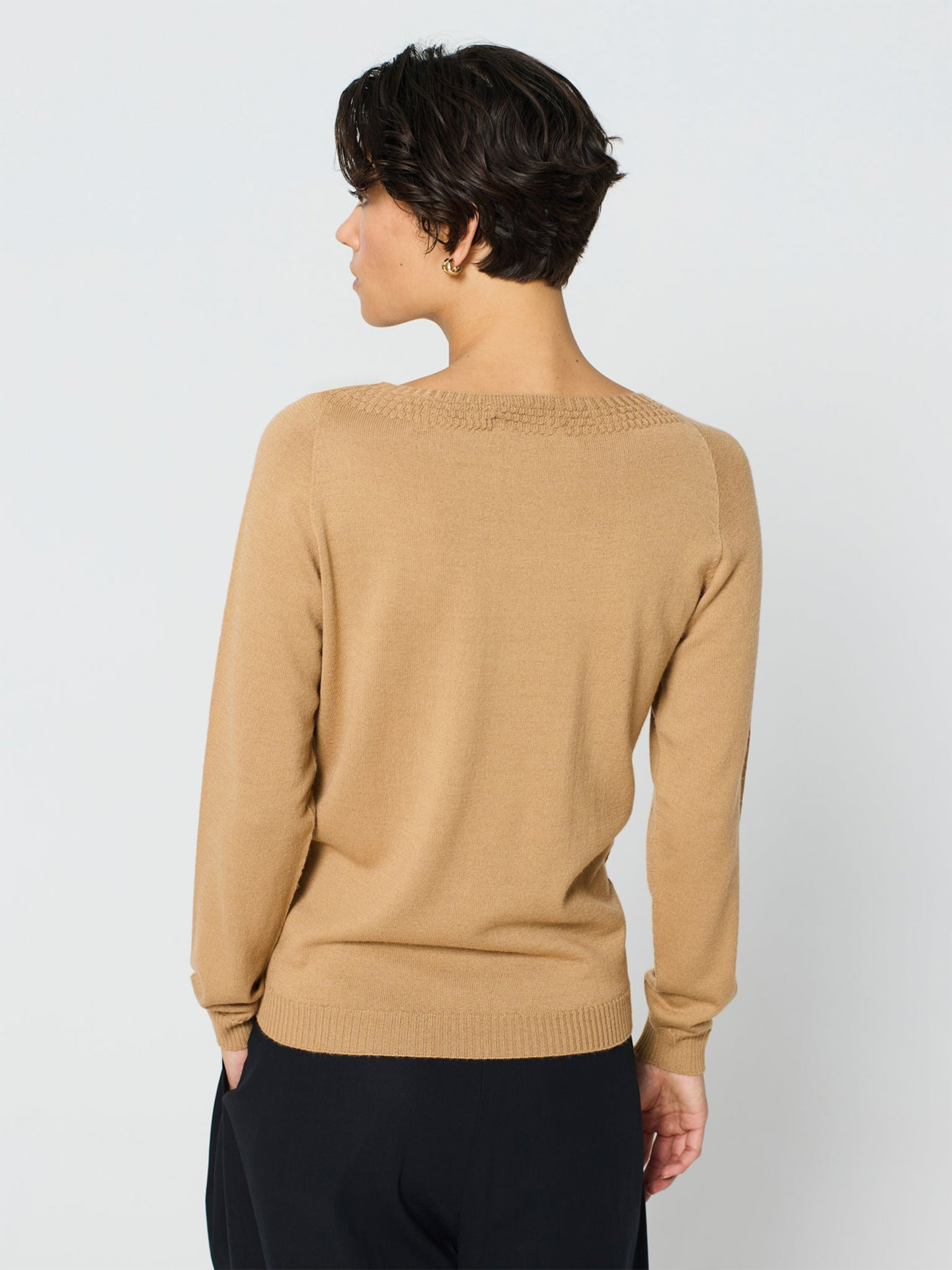 Camisola de Malha com Textura em Ponto