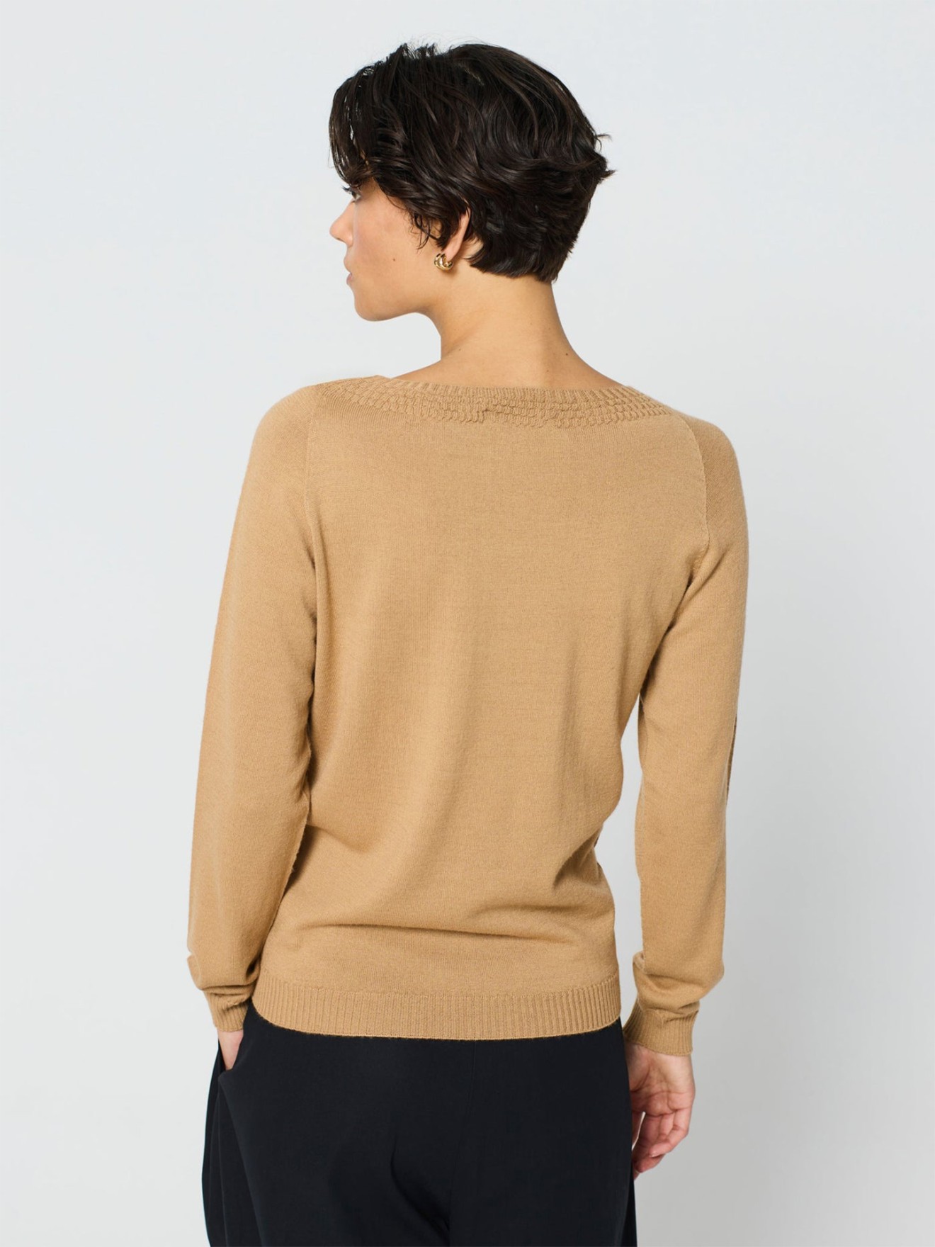 Camisola de Malha com Textura em Ponto