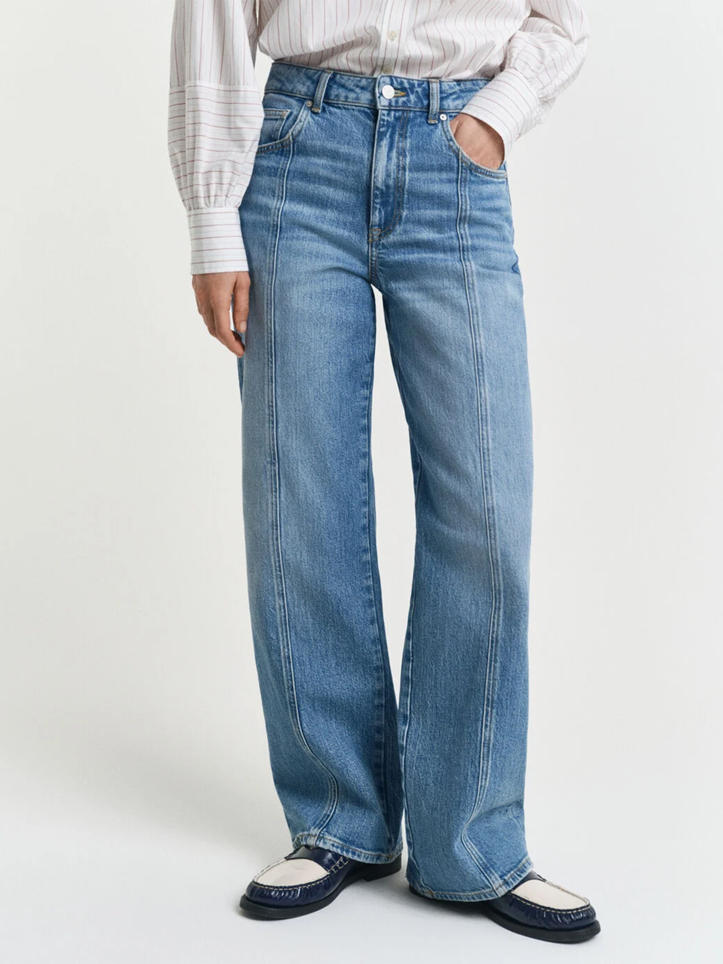 Calças de Ganga Relaxed Fit