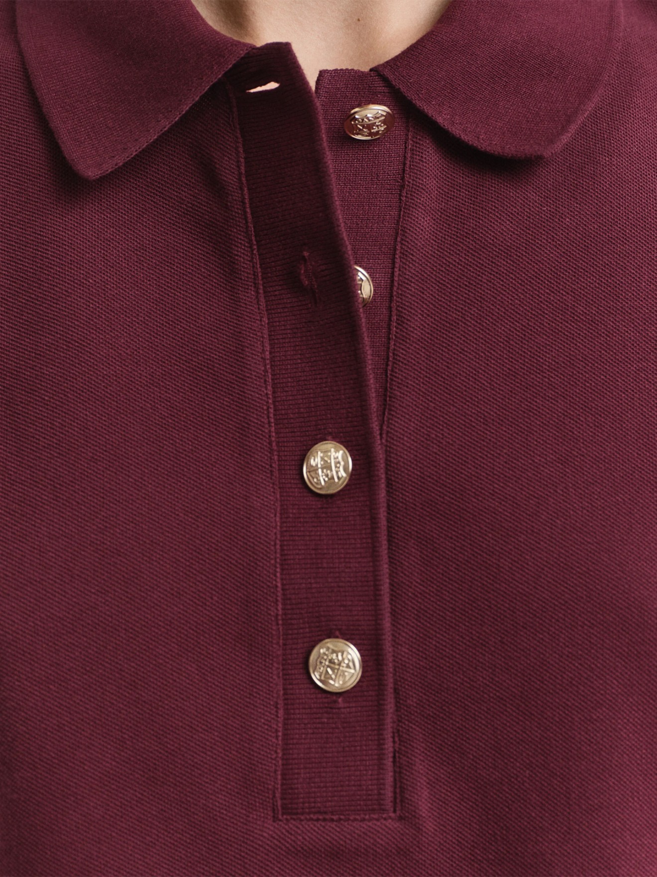 Polo Piqu de Manga Comprida