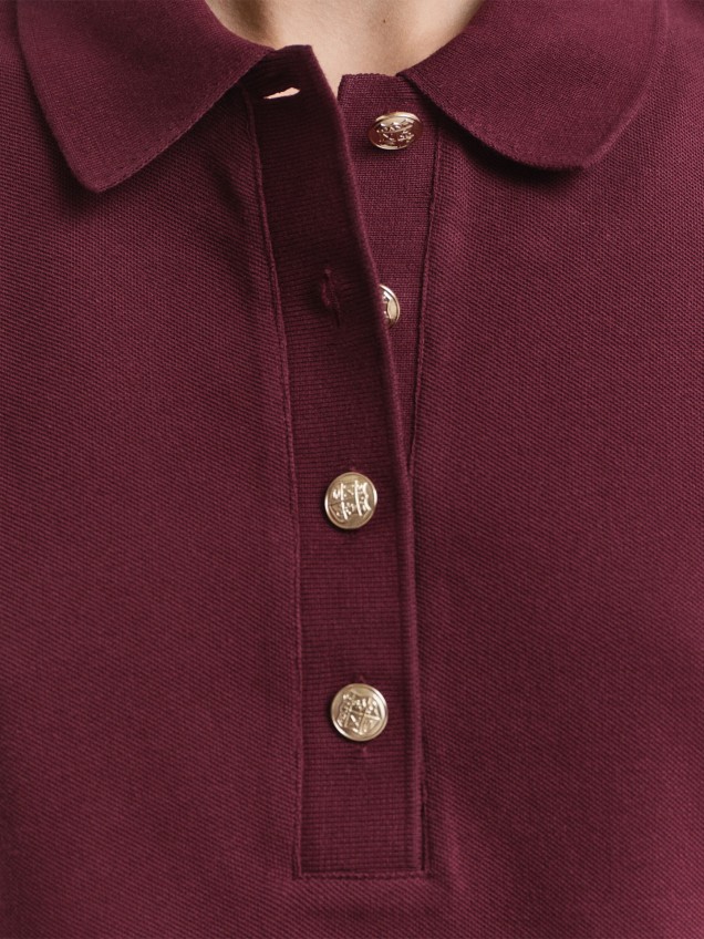 Polo Piqué de Manga Comprida