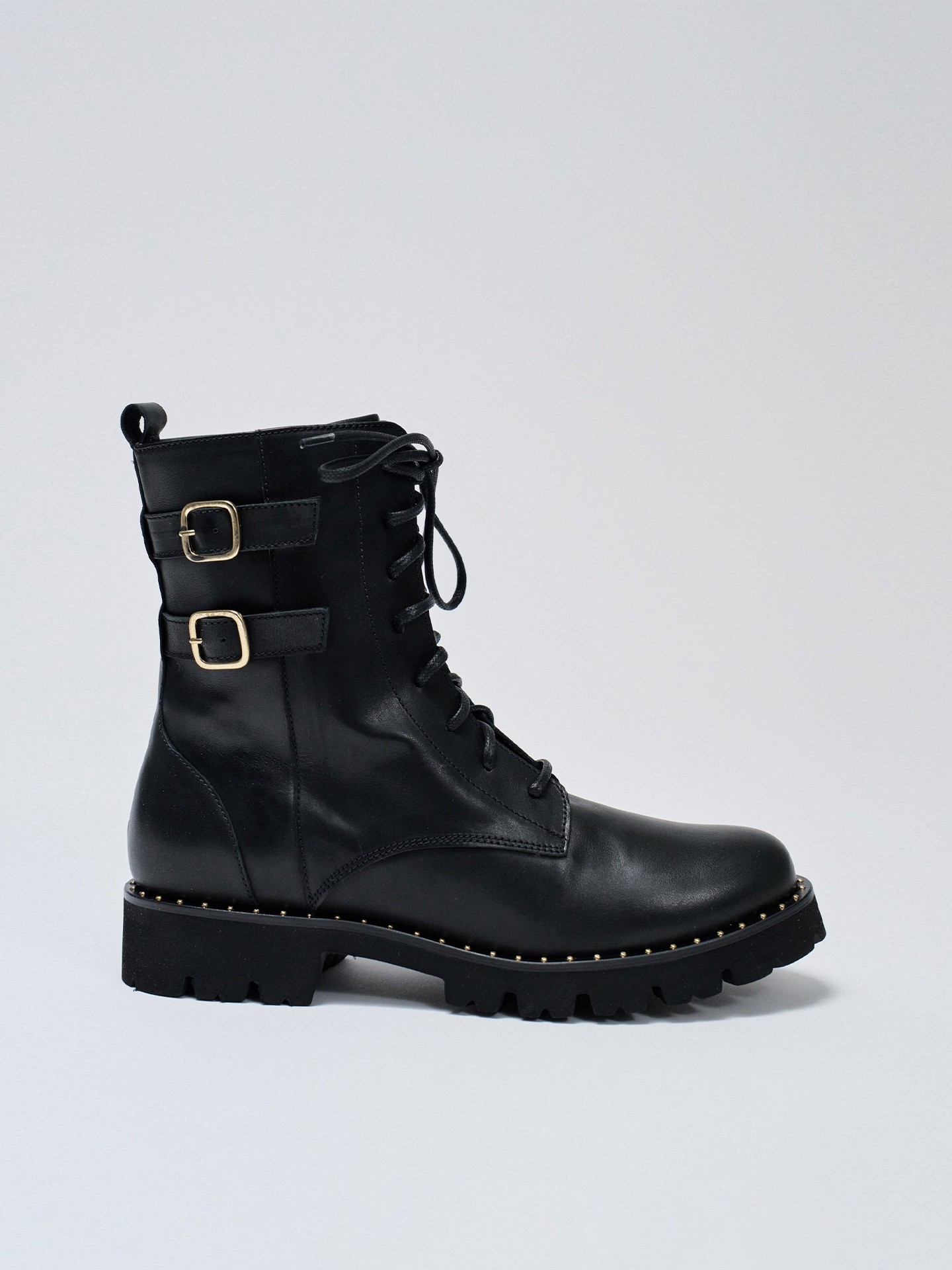 Botas Militares em Pele