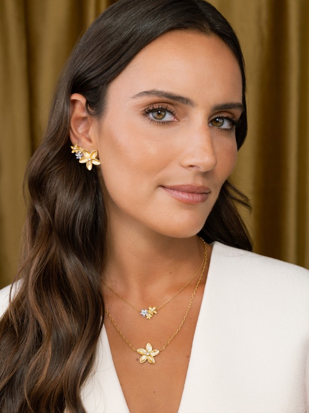 Colar One Fleur Bicolor