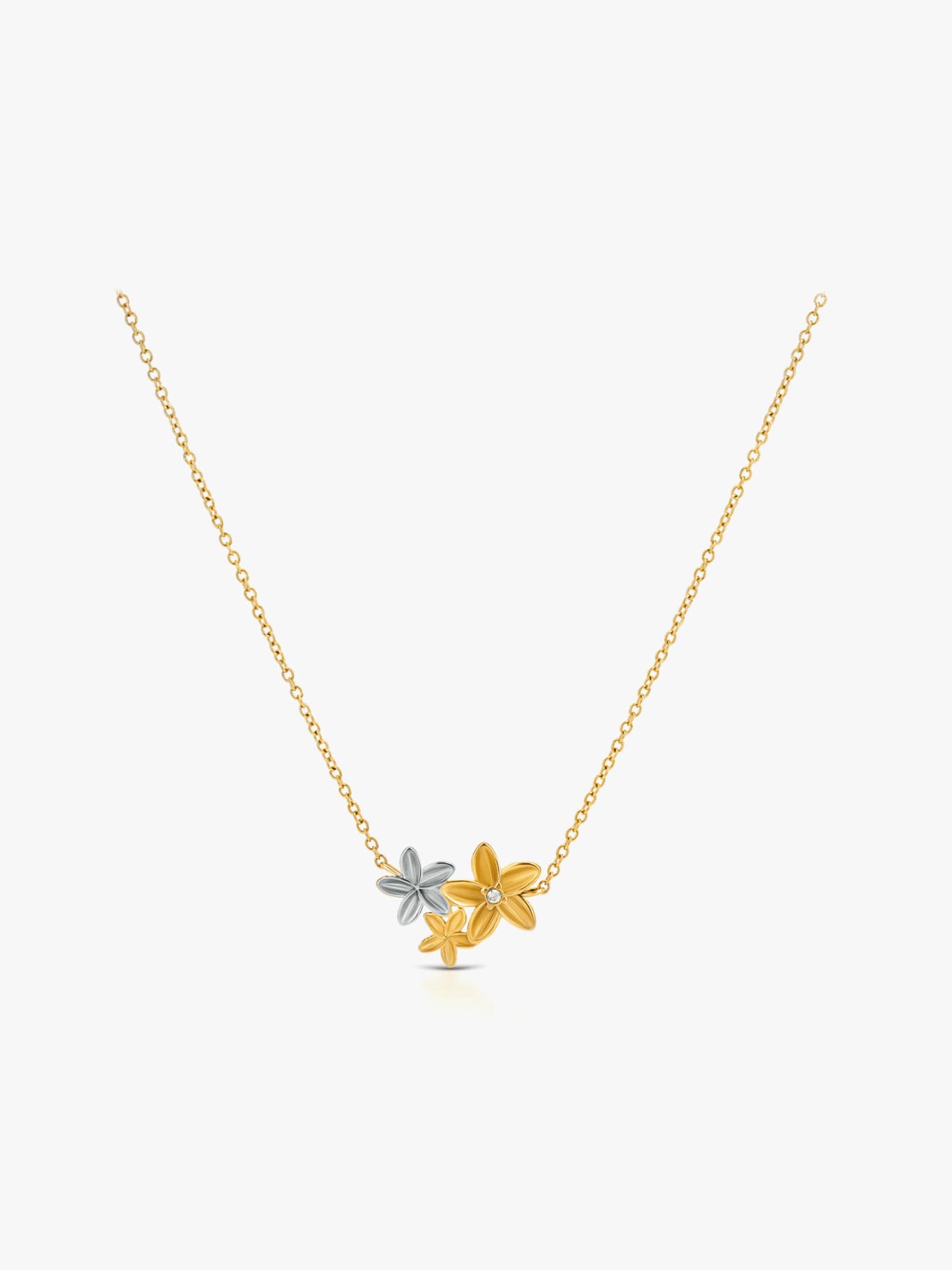 Colar One Fleur Bicolor