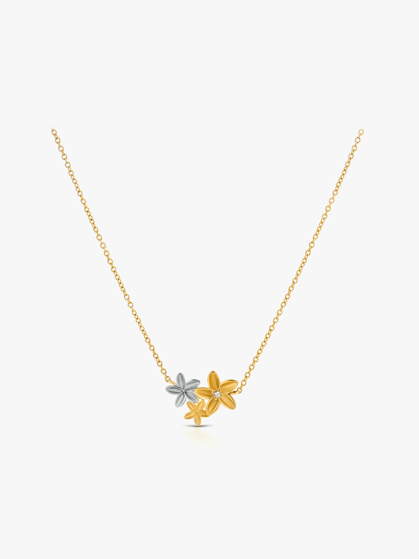 Colar One Fleur Bicolor