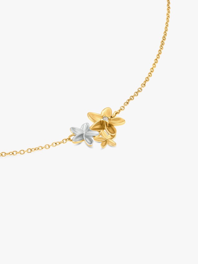 Colar One Fleur Bicolor