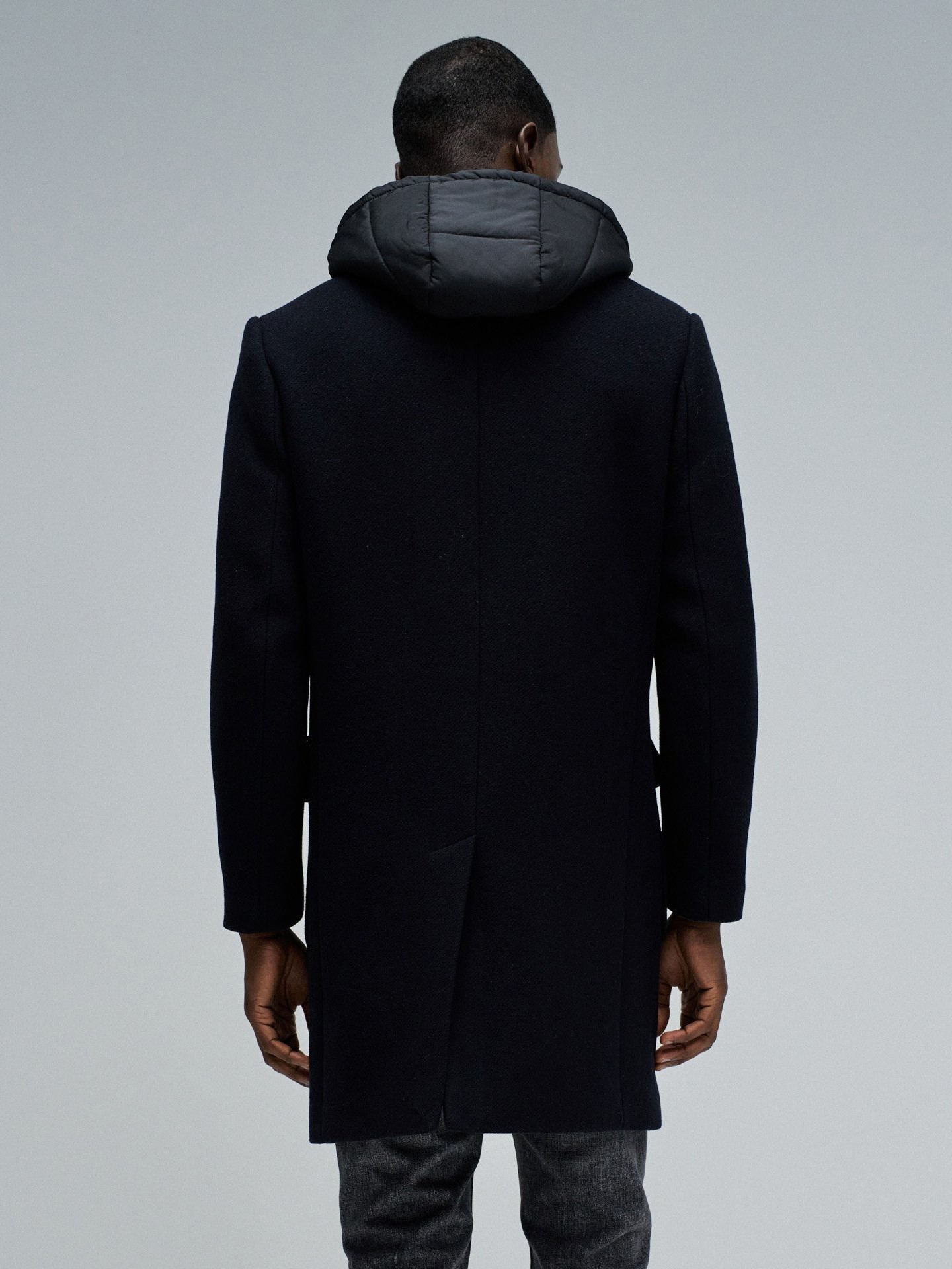 Casaco de Fazenda com Capuz Removível