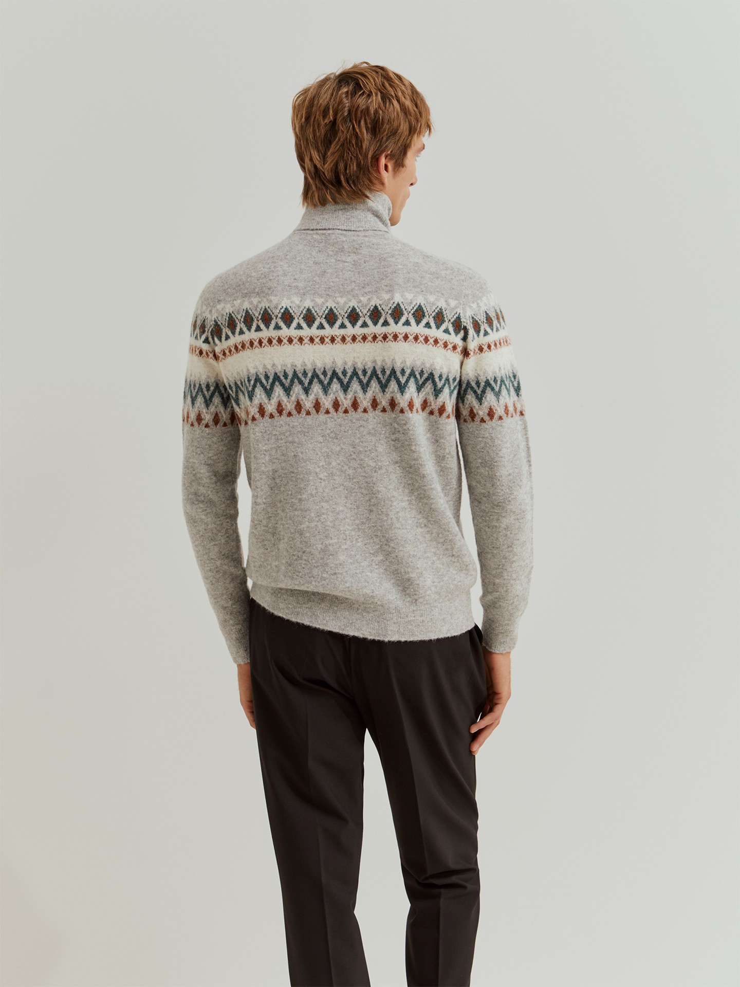 Camisola de Gola Alta em Malha