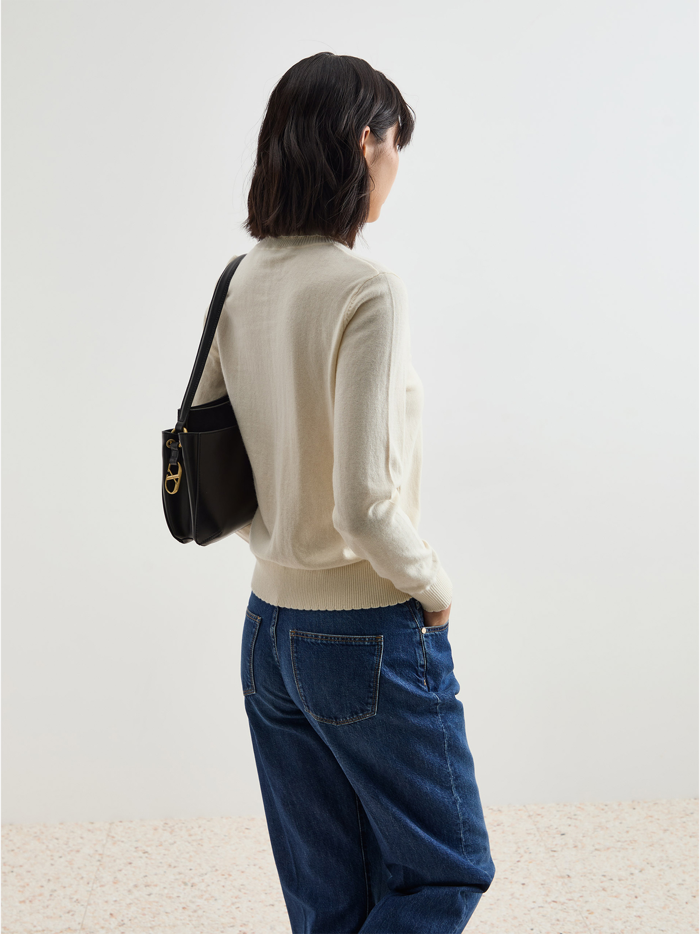 Camisola Gola Alta em Lã