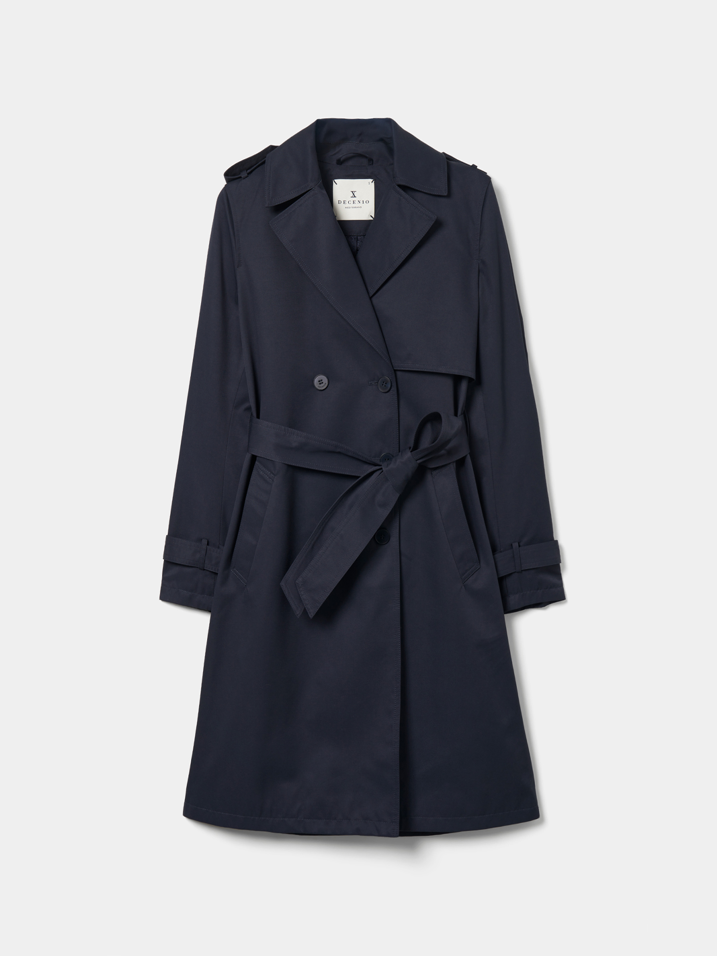 Gabardina Impermeável com Cinto Ajustável