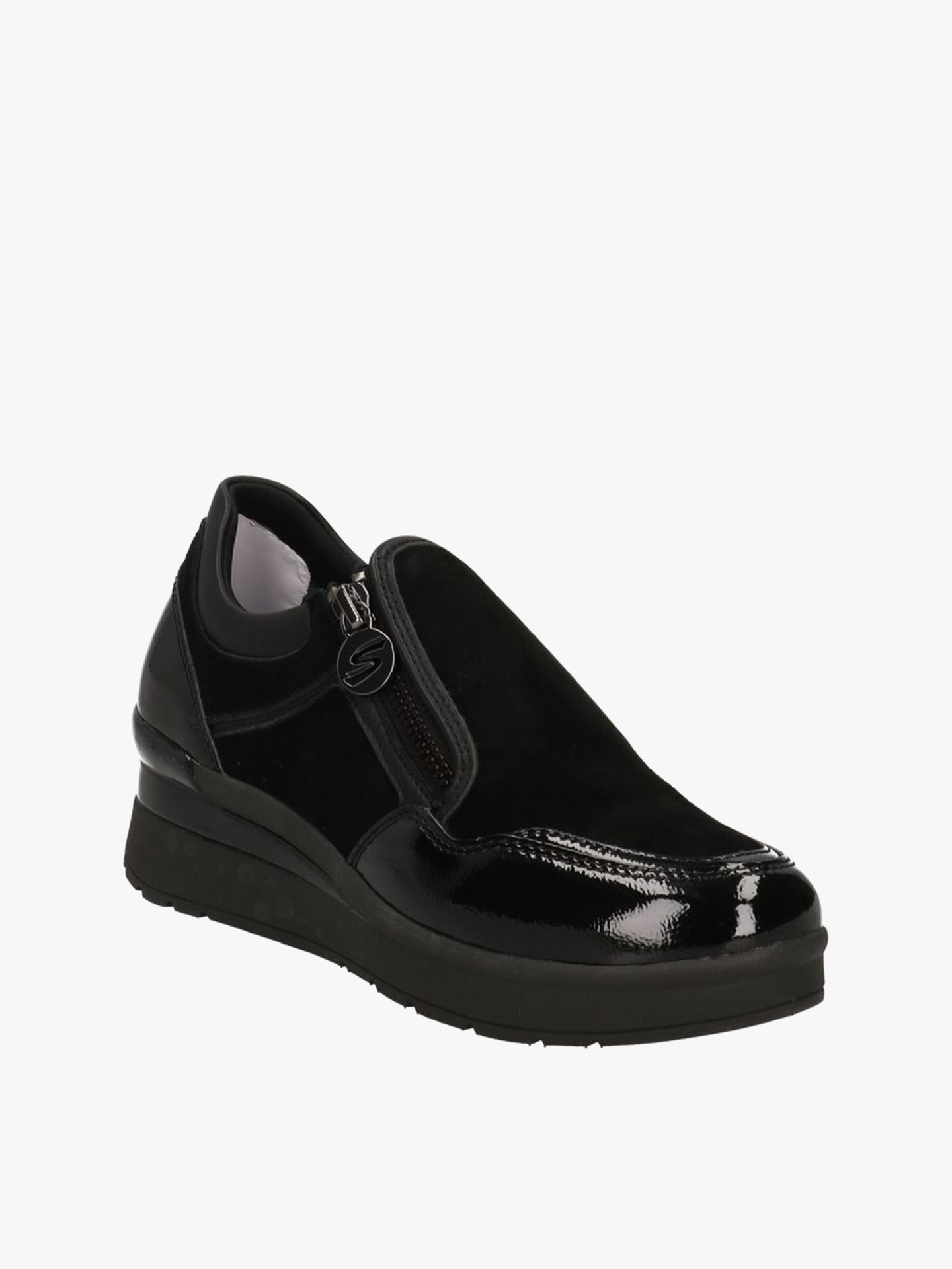 Sapatilhas com Fecho Lateral e Plataforma