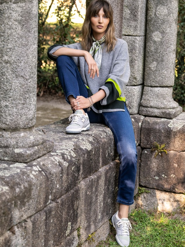 Camisola de Malha com Riscas