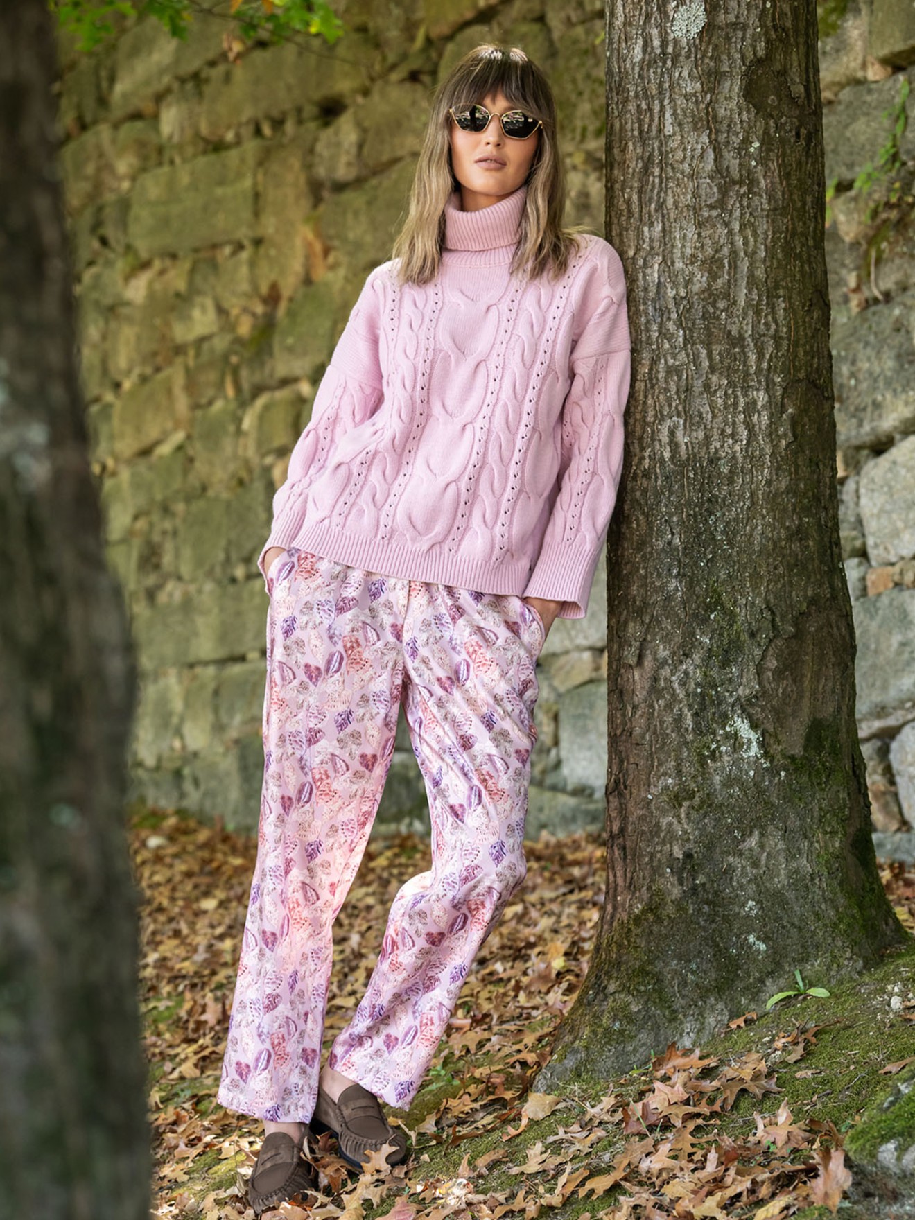 Camisola de Malha com Gola Alta