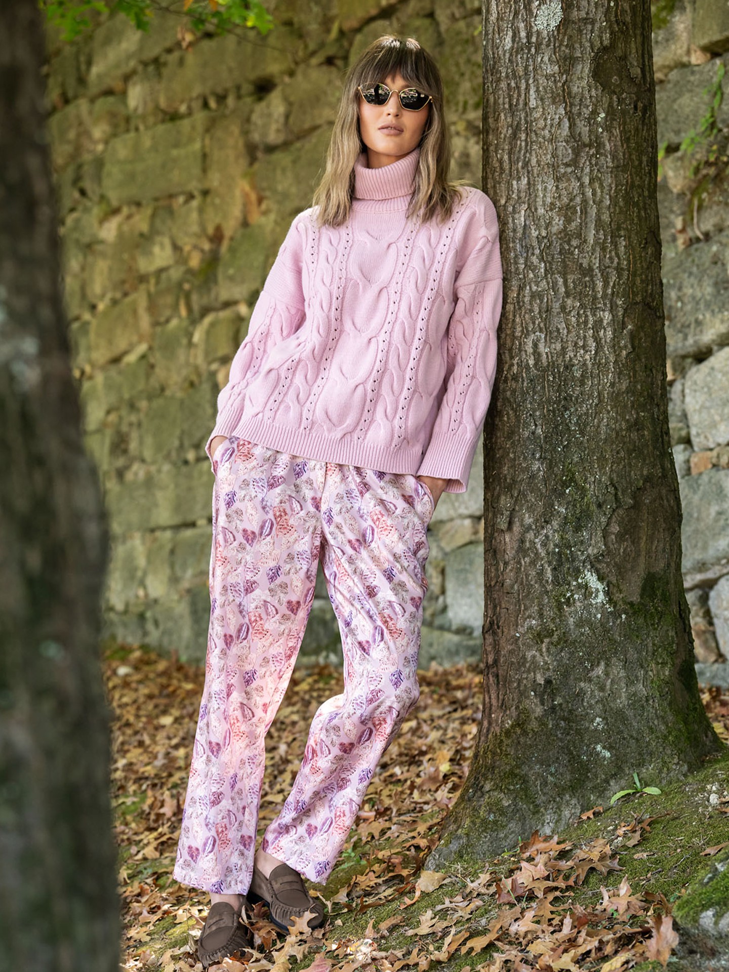 Camisola de Malha com Gola Alta