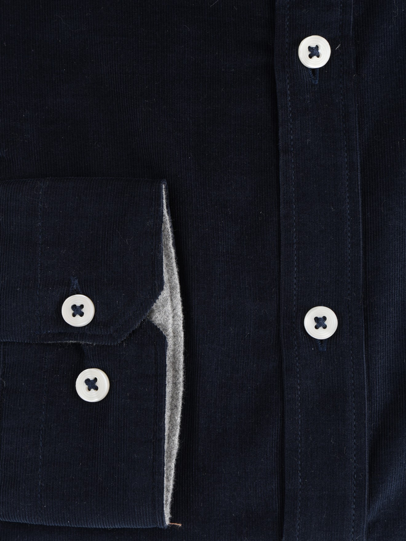 Camisa de Veludo de Corte Cl�ssico