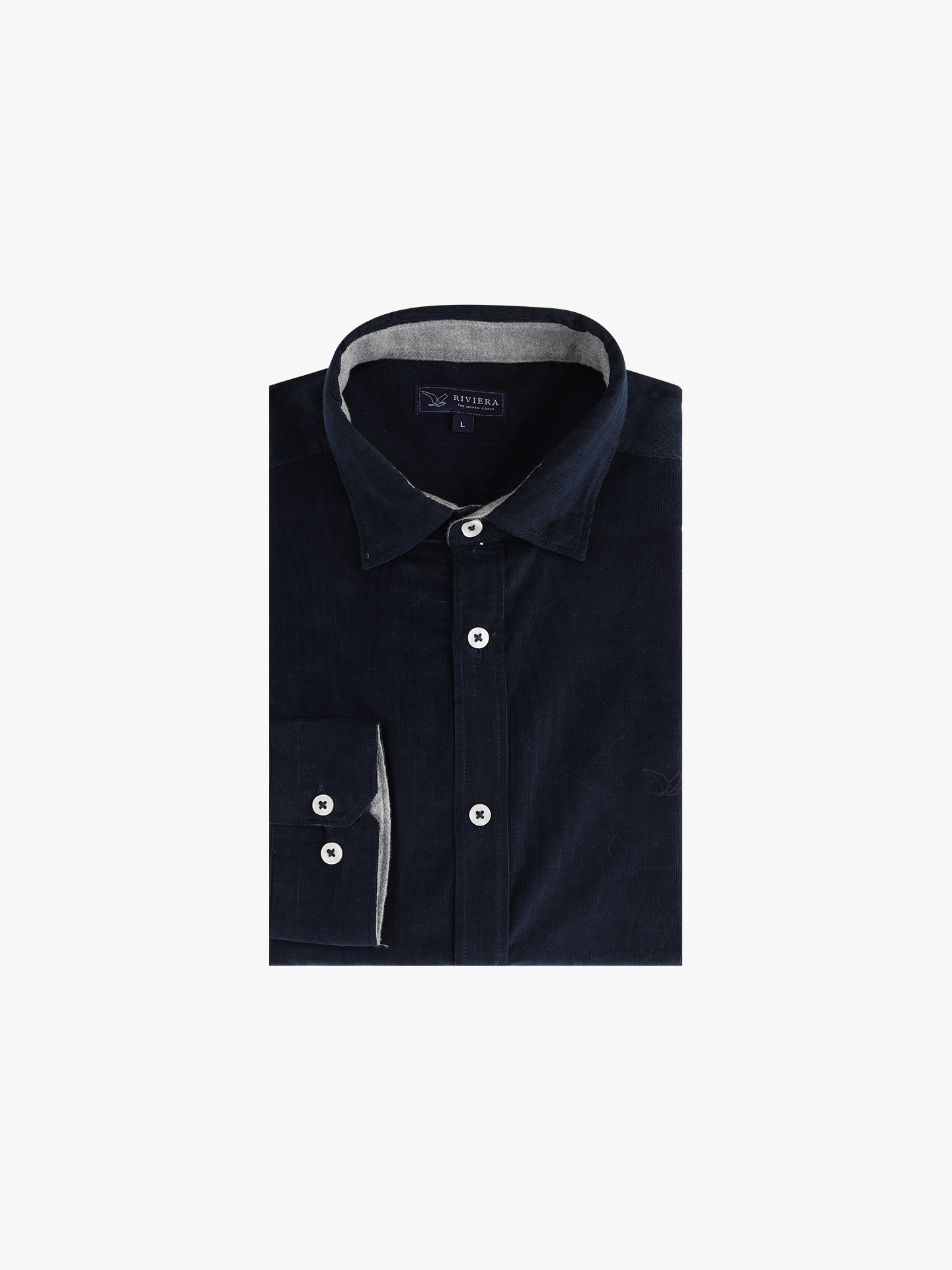 Camisa de Veludo de Corte Clássico