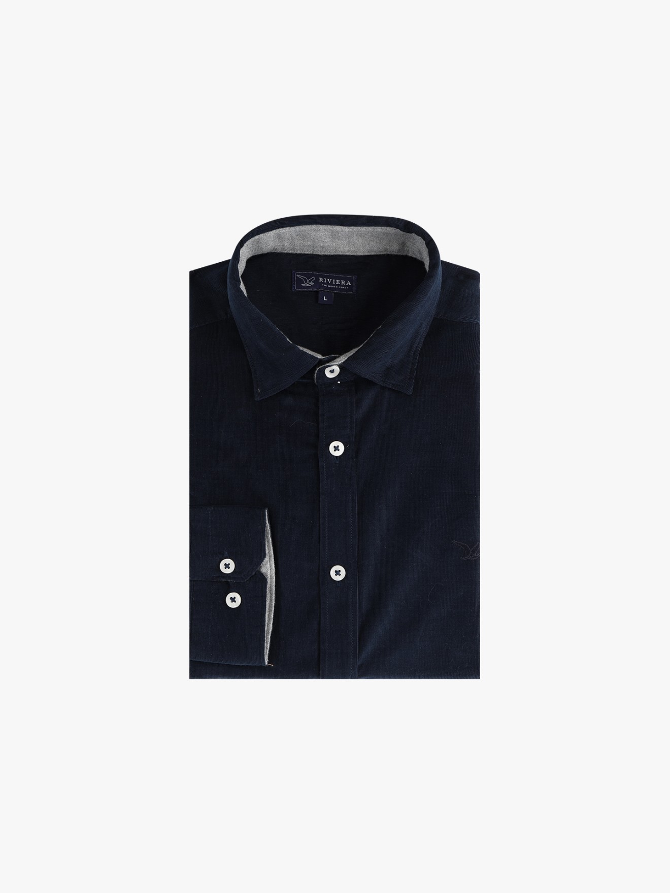 Camisa de Veludo de Corte Cl�ssico