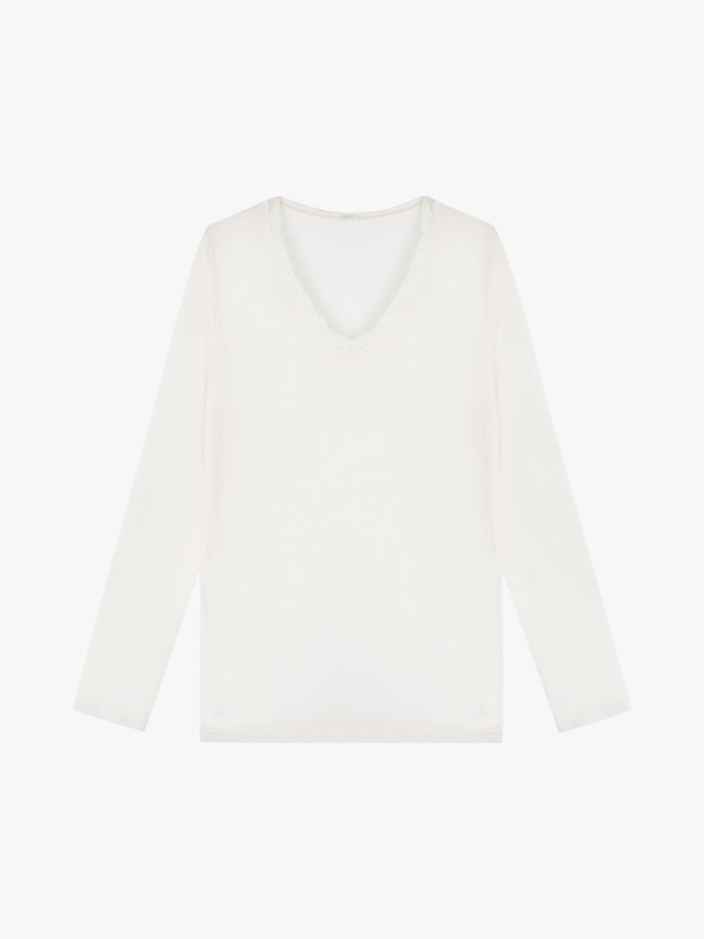 Camisola Interior com Decote em V