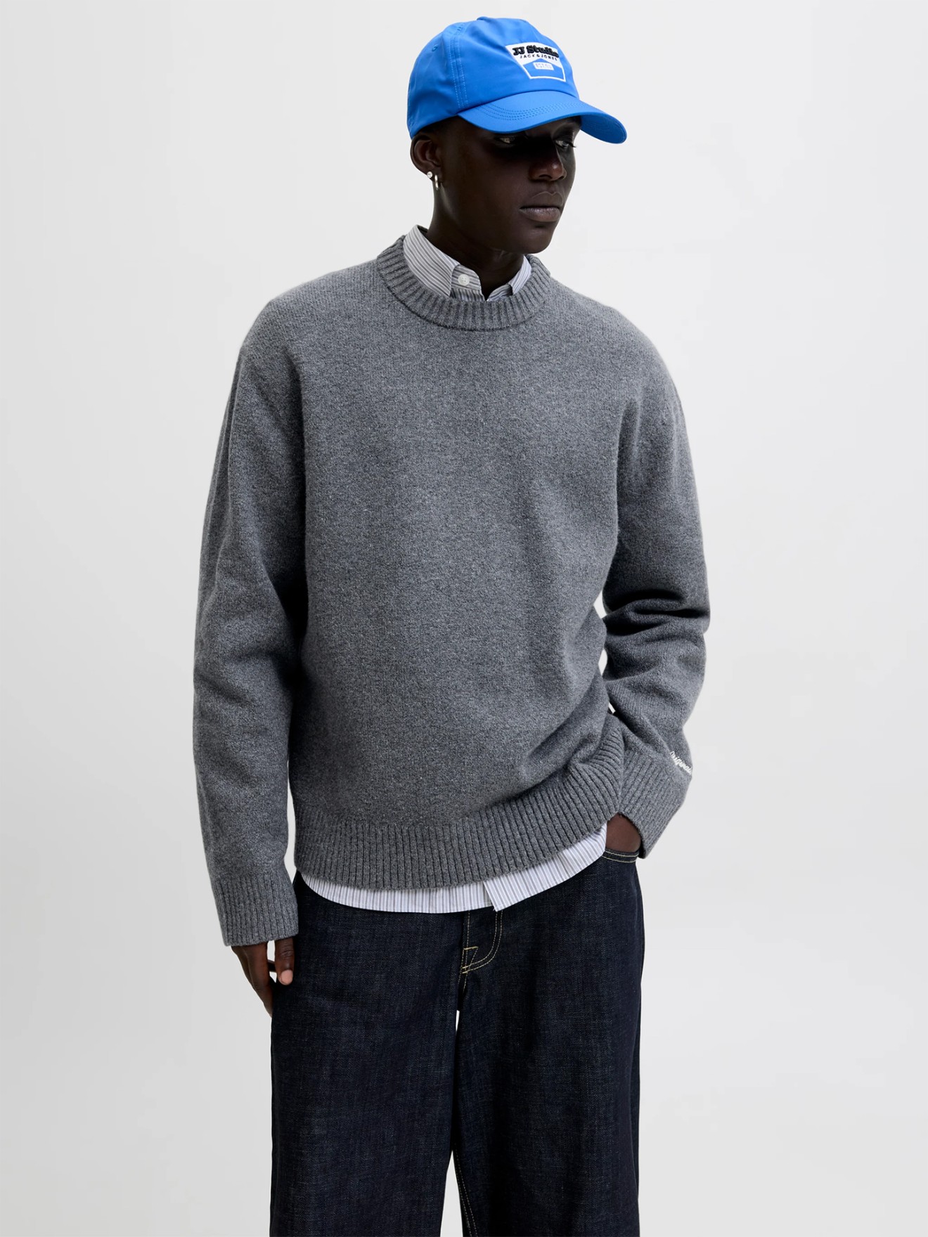 Camisola de Malha com Decote Redondo