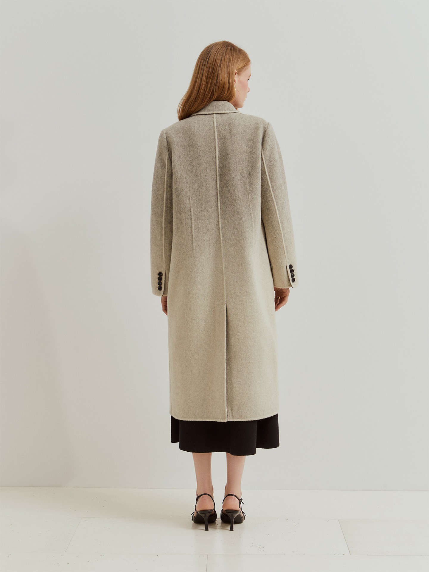 Sobretudo Comprido de Fazenda