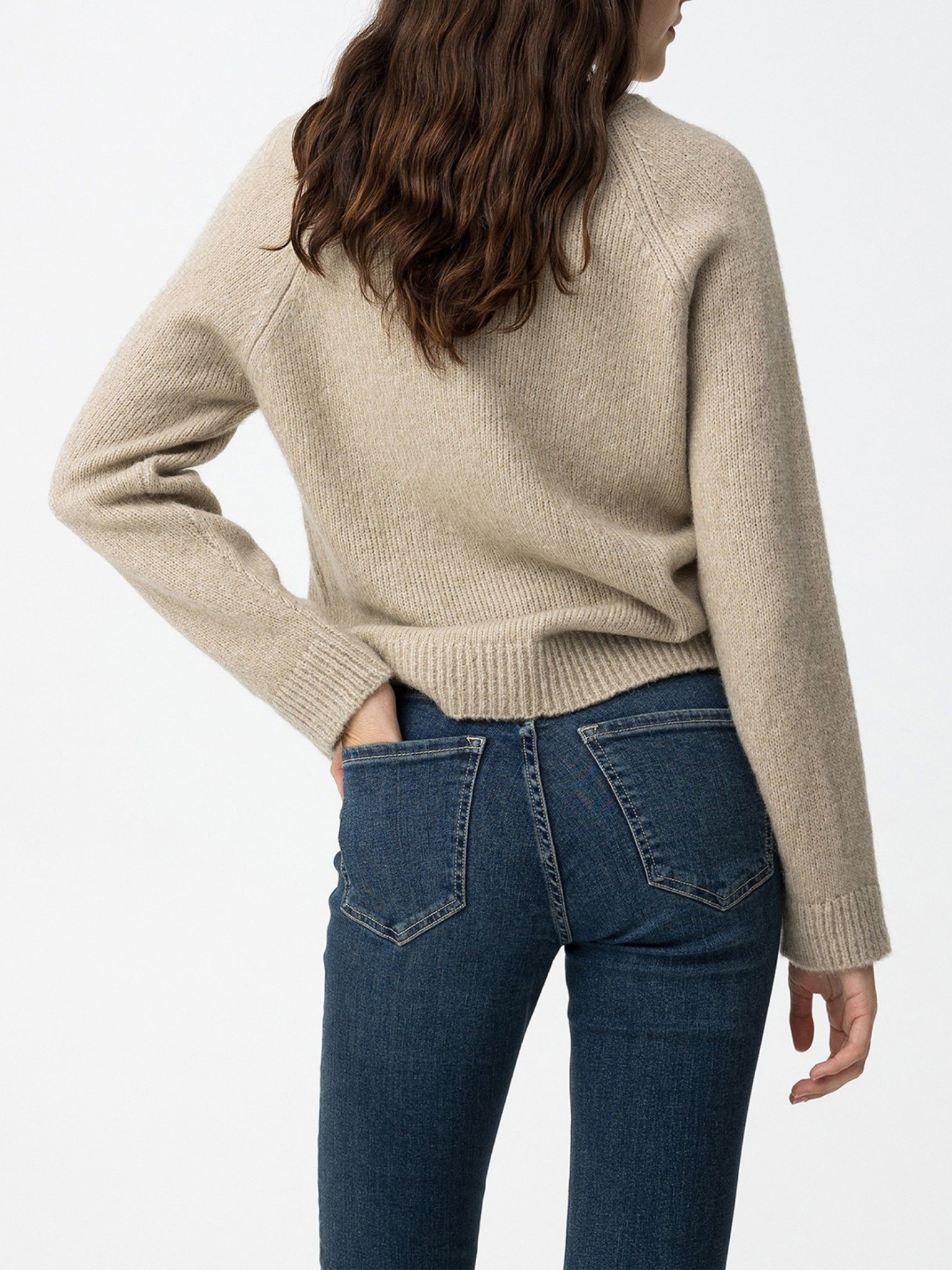 Camisola de Malha com Manga Raglan