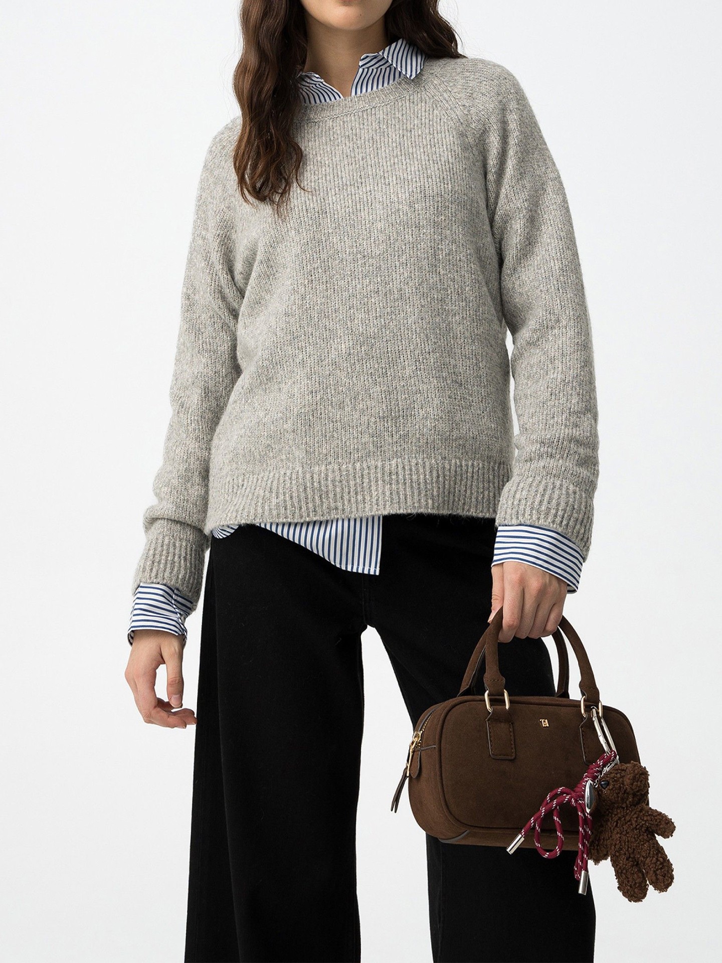 Camisola de Malha com Manga Raglan