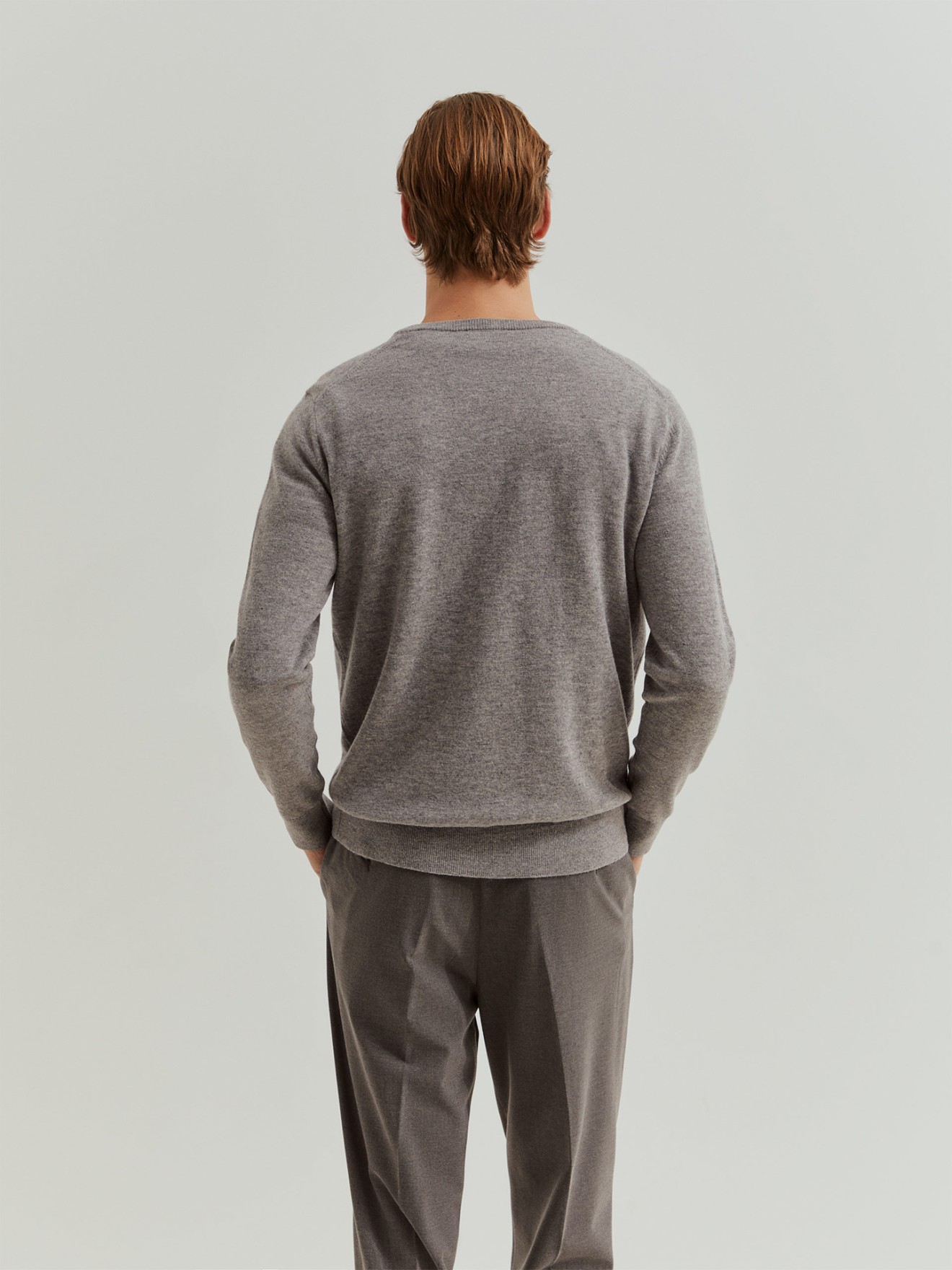 Pullover de Malha com Decote em V