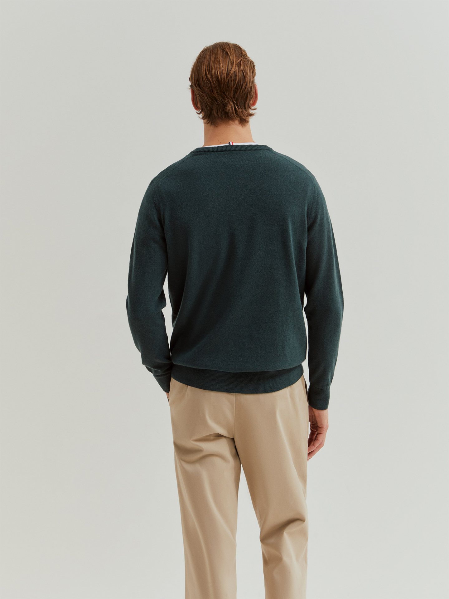 Pullover de Malha com Decote em V