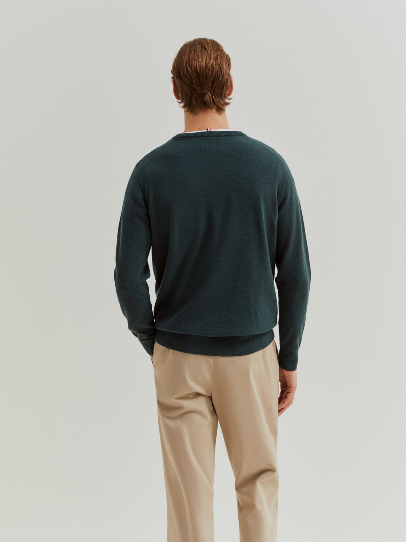 Pullover de Malha com Decote em V