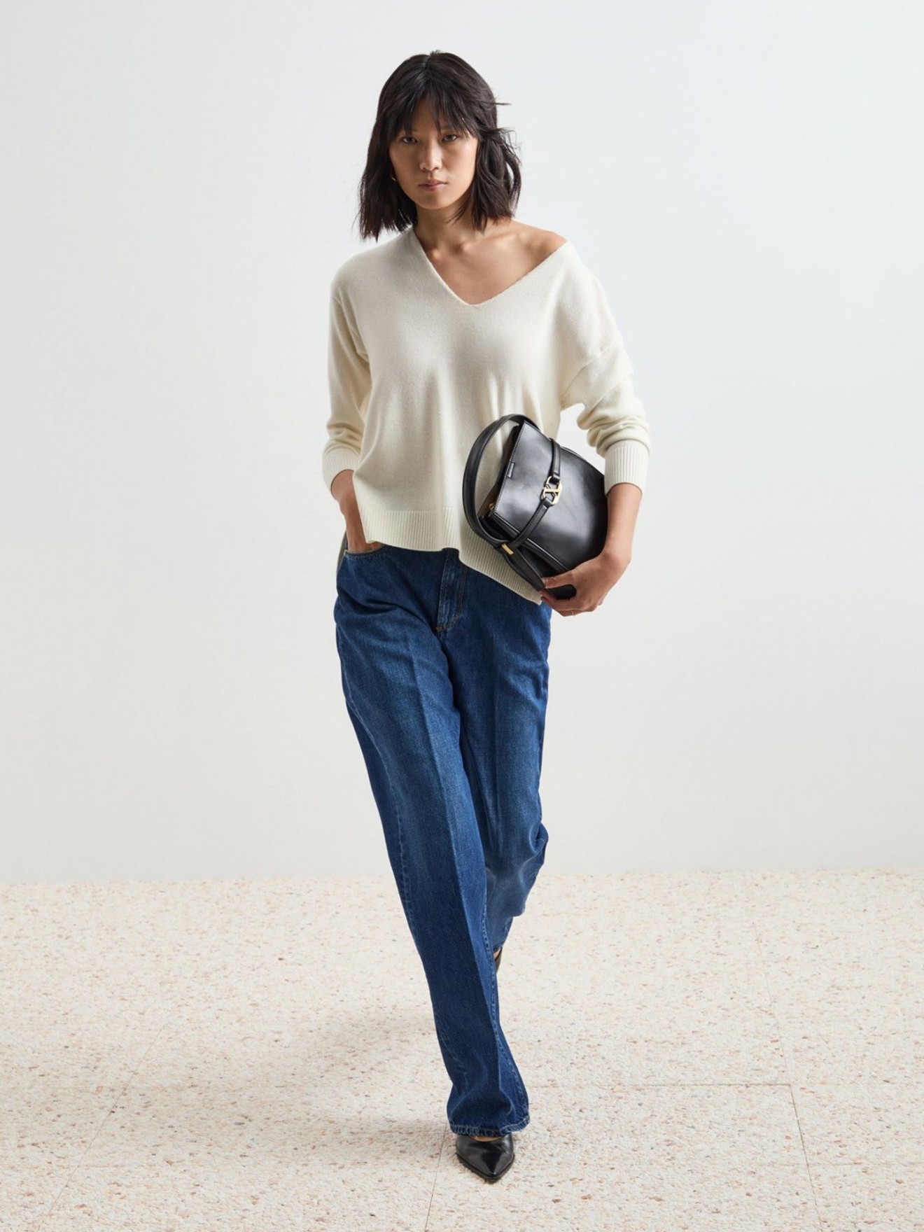 Camisola de L com Decote em V