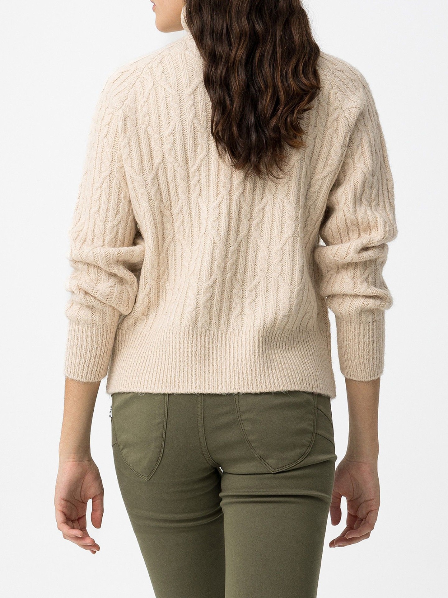 Camisola de Malha com Gola Alta