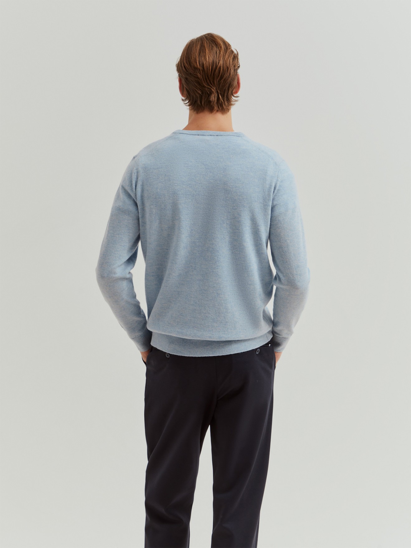 Pullover de Malha com Decote em V